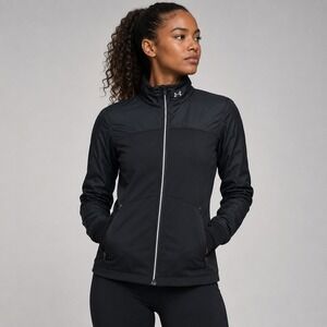 Under Armour ColdGear Infrared Running Jacket Womens M Fitted Soft Shell Black